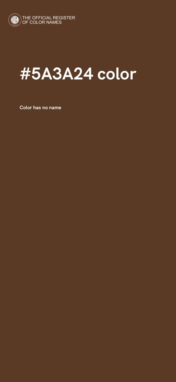 #5A3A24 color image