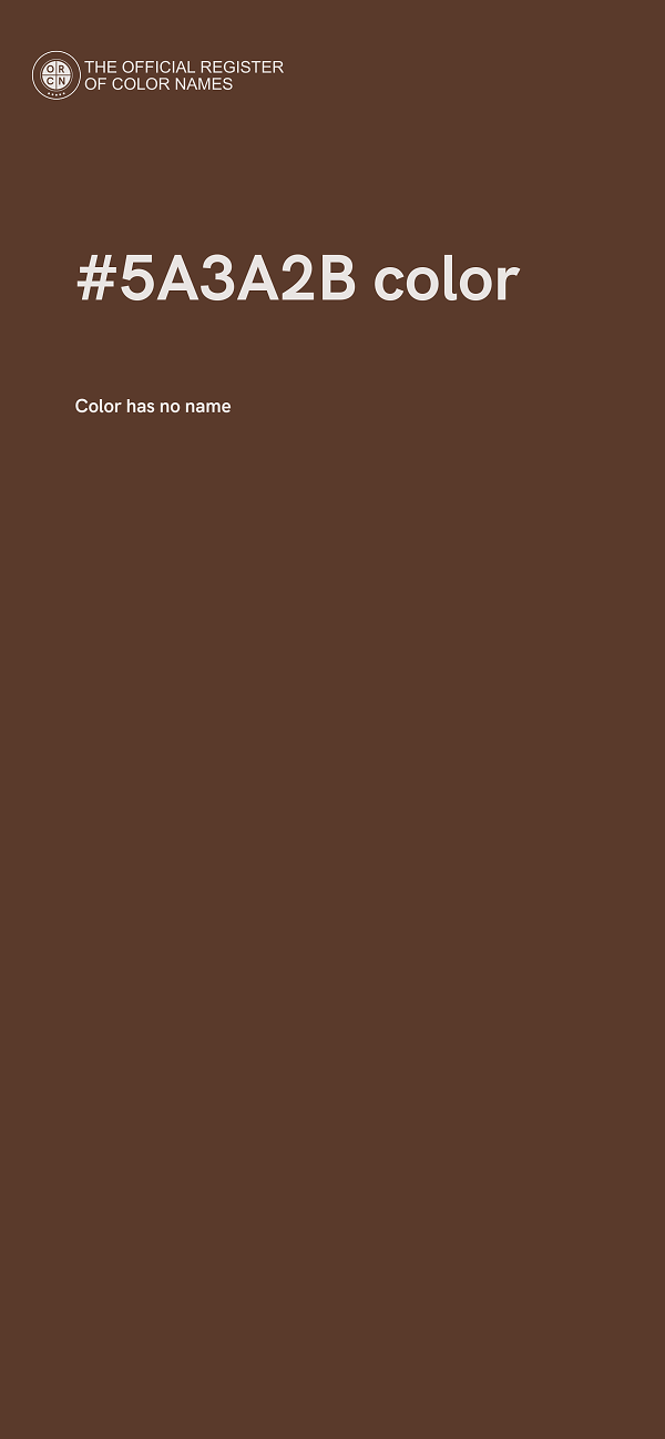 #5A3A2B color image