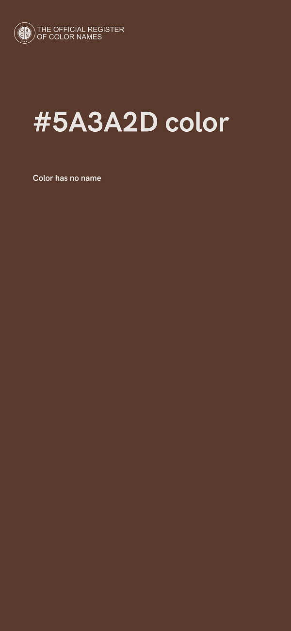 #5A3A2D color image
