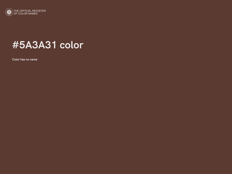 #5A3A31 color image