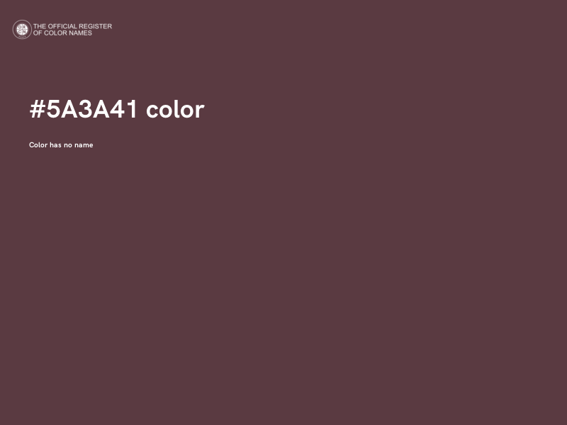 #5A3A41 color image