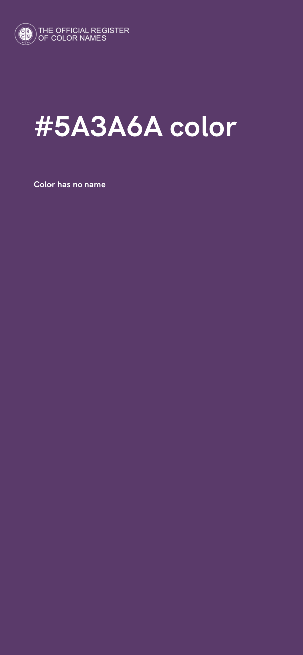 #5A3A6A color image