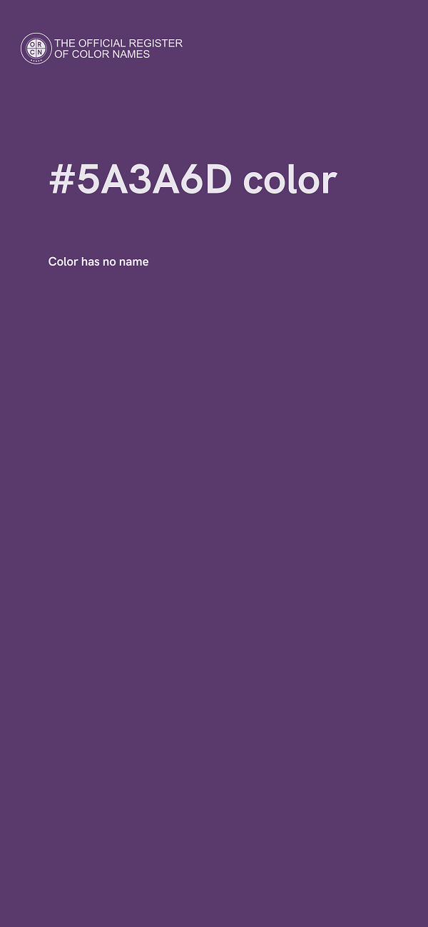 #5A3A6D color image