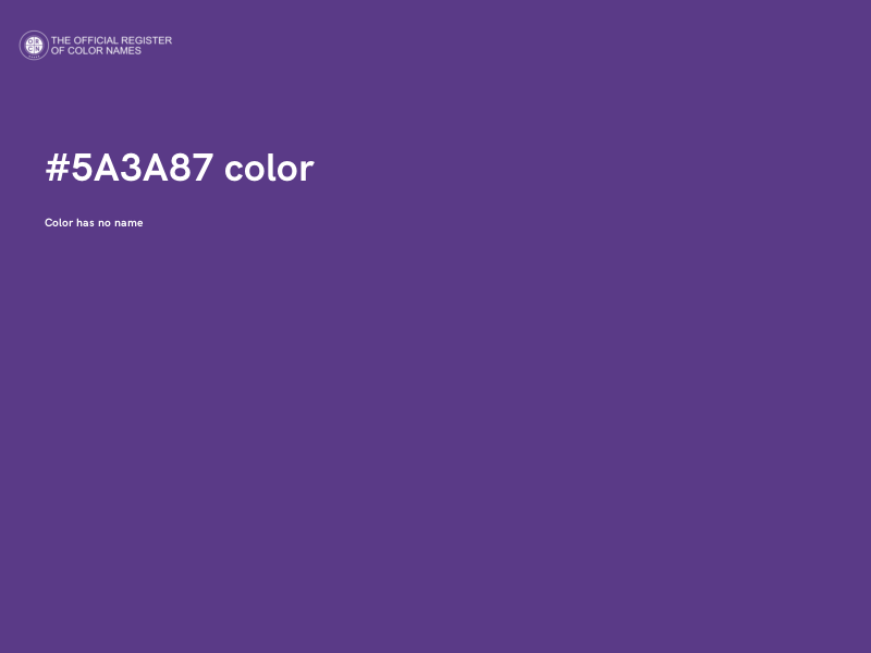 #5A3A87 color image