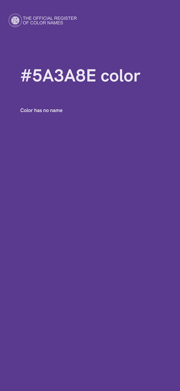 #5A3A8E color image