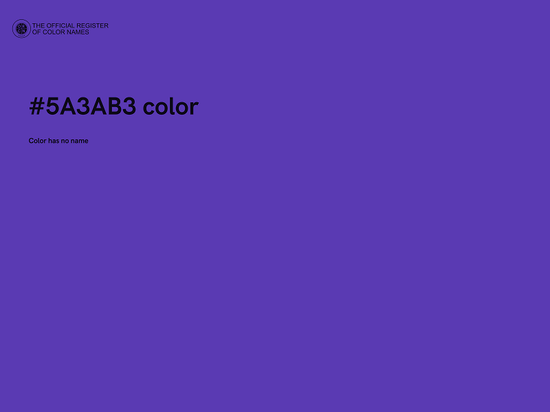 #5A3AB3 color image