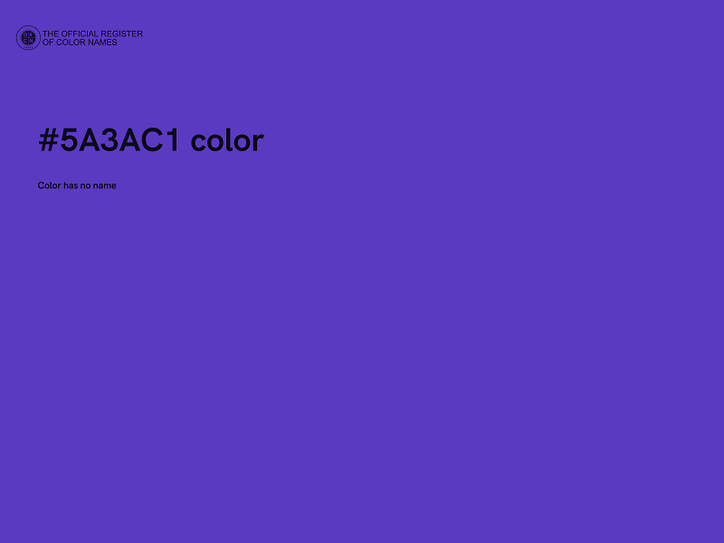 #5A3AC1 color image