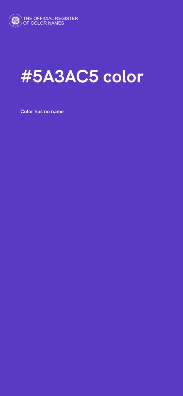 #5A3AC5 color image