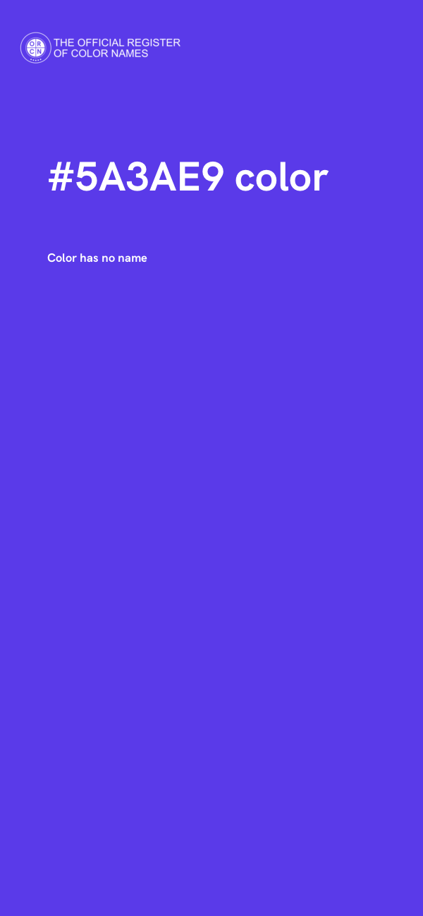 #5A3AE9 color image