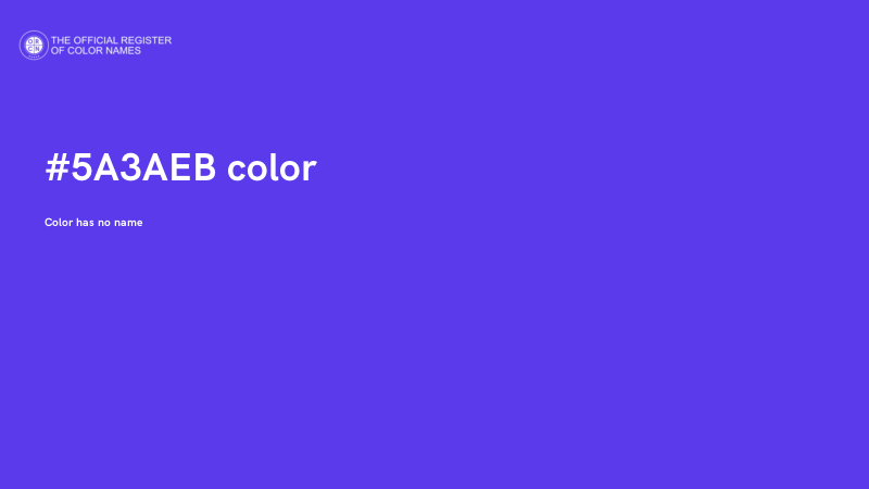 #5A3AEB color image