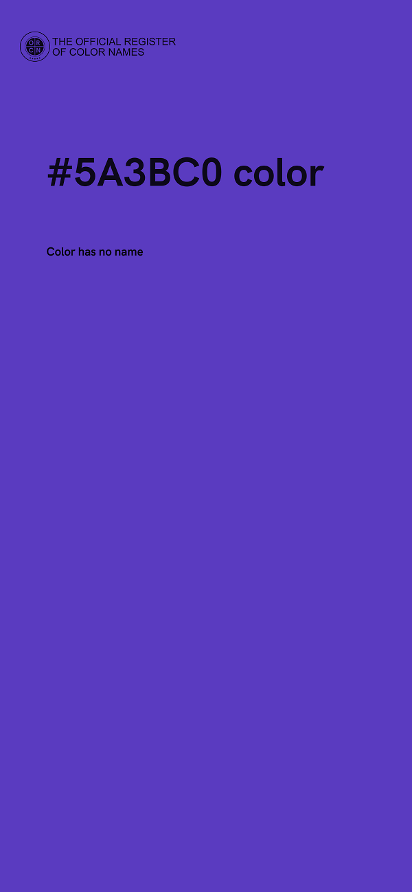 #5A3BC0 color image