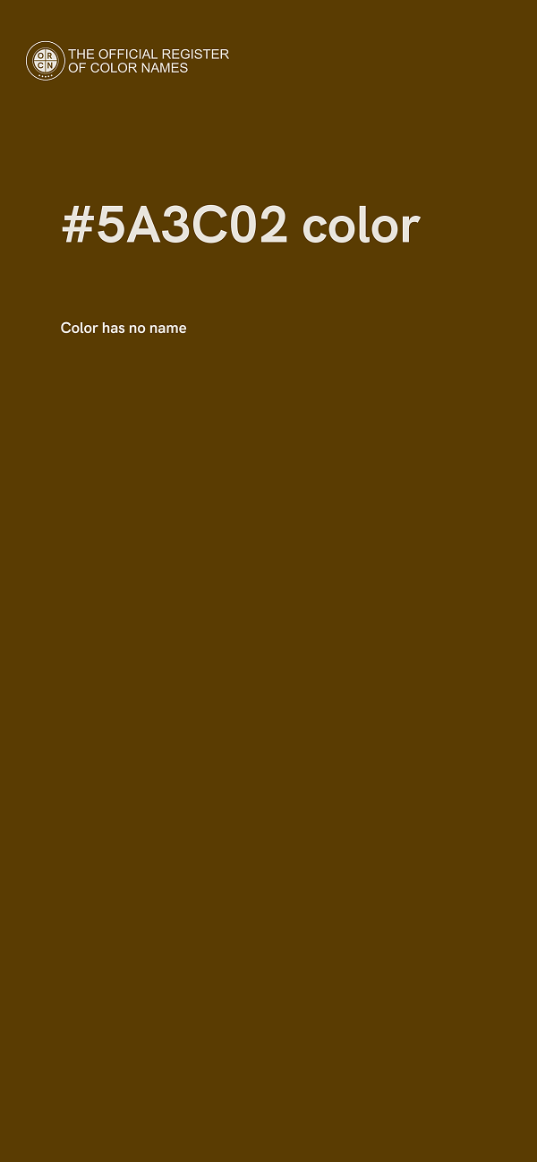#5A3C02 color image