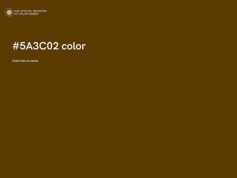 #5A3C02 color image