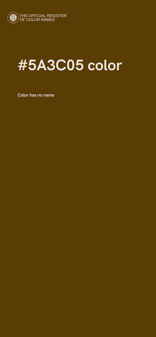 #5A3C05 color image