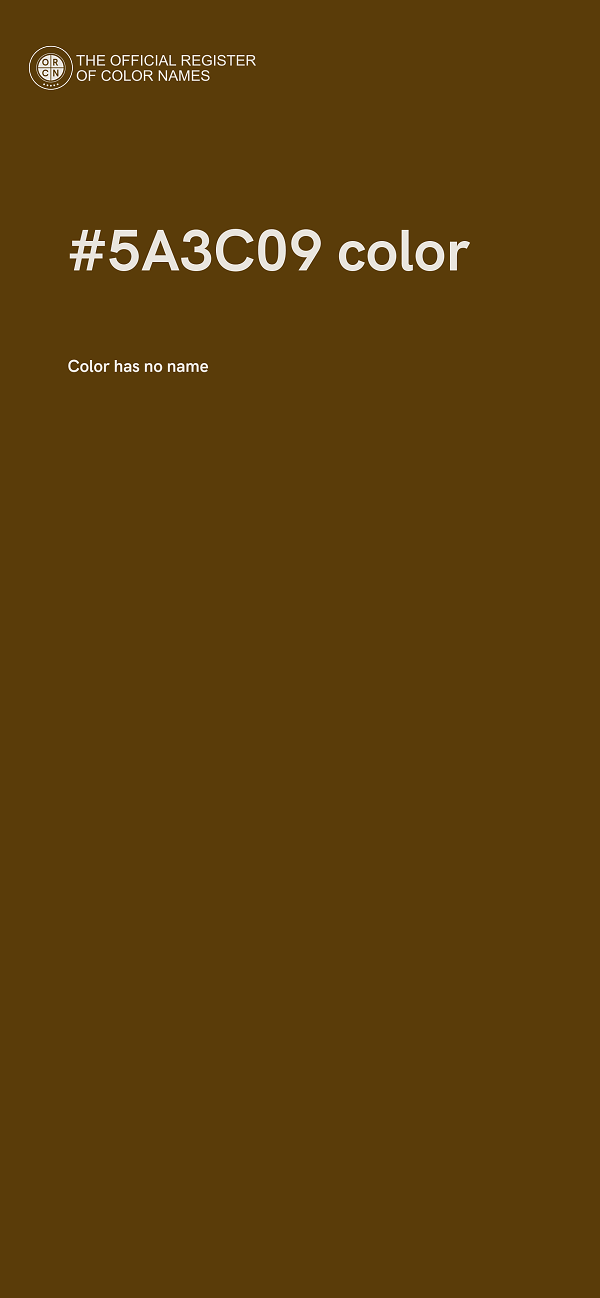 #5A3C09 color image