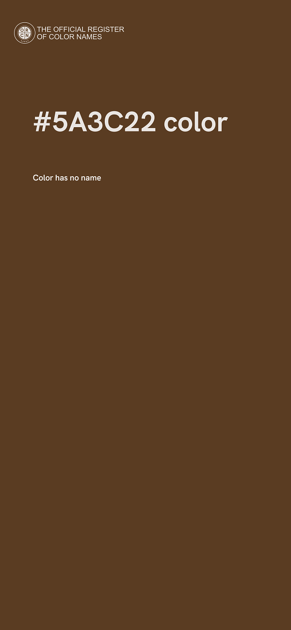 #5A3C22 color image
