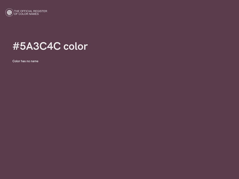 #5A3C4C color image