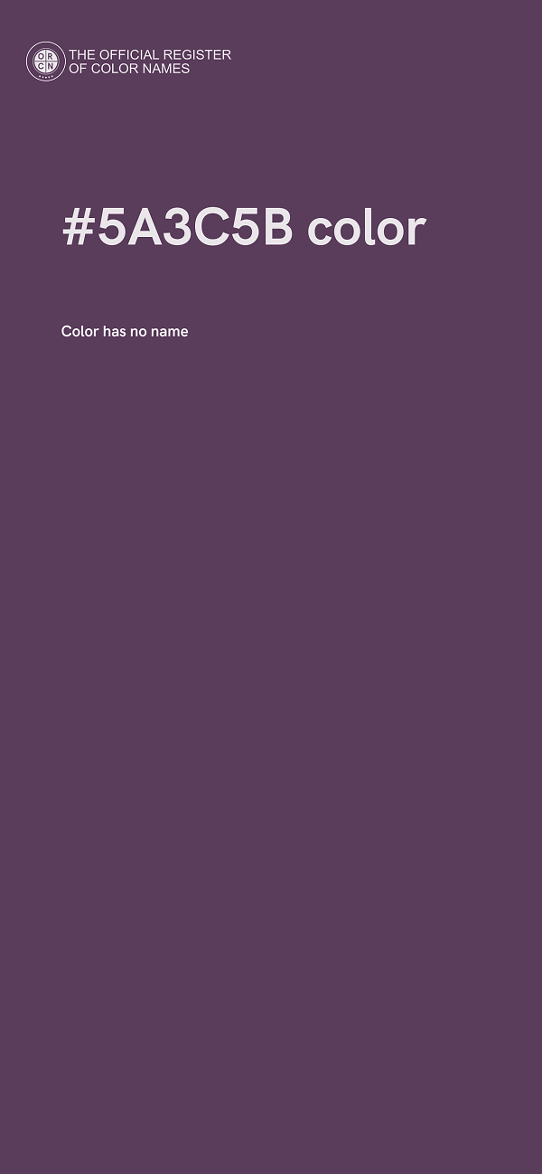 #5A3C5B color image