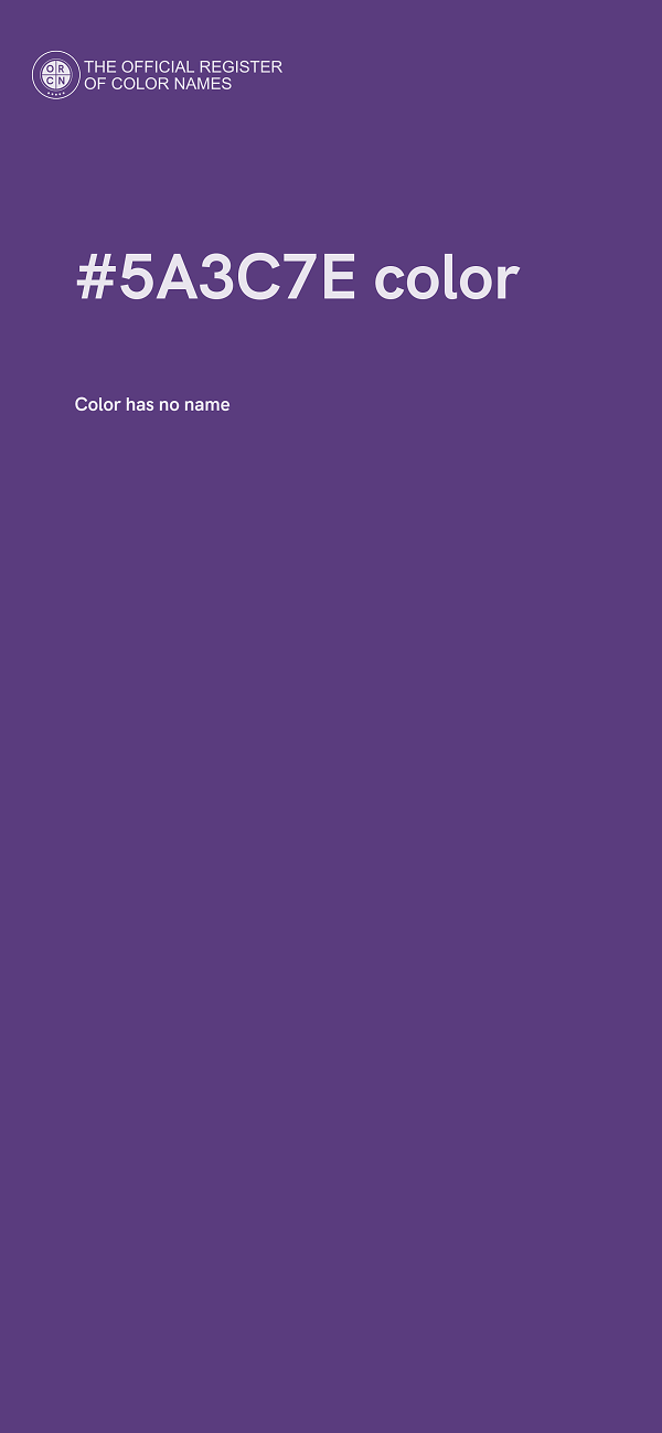 #5A3C7E color image