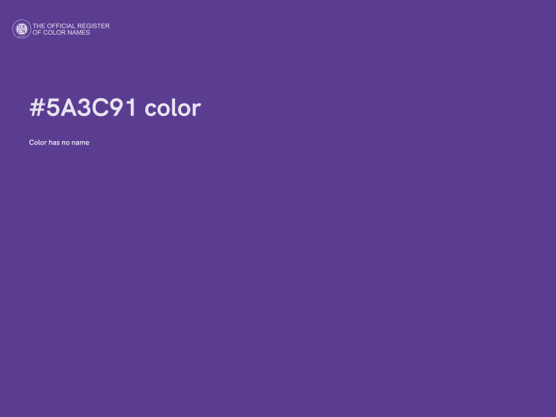 #5A3C91 color image