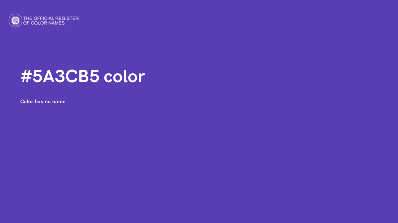 #5A3CB5 color image