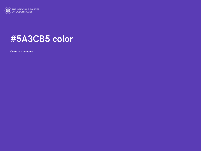 #5A3CB5 color image