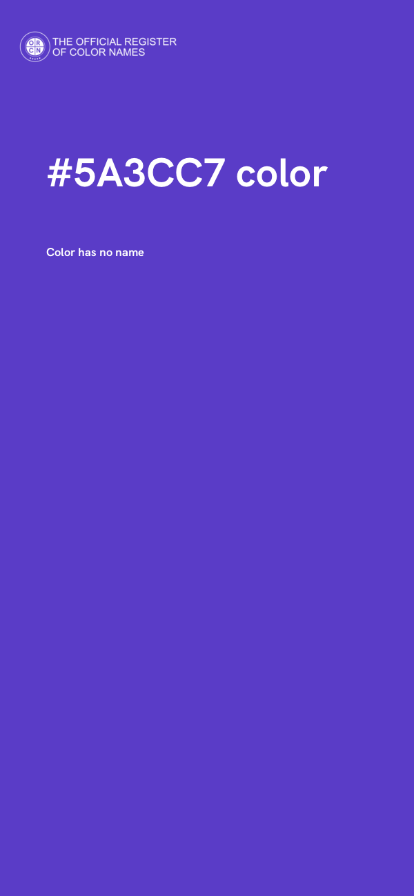 #5A3CC7 color image