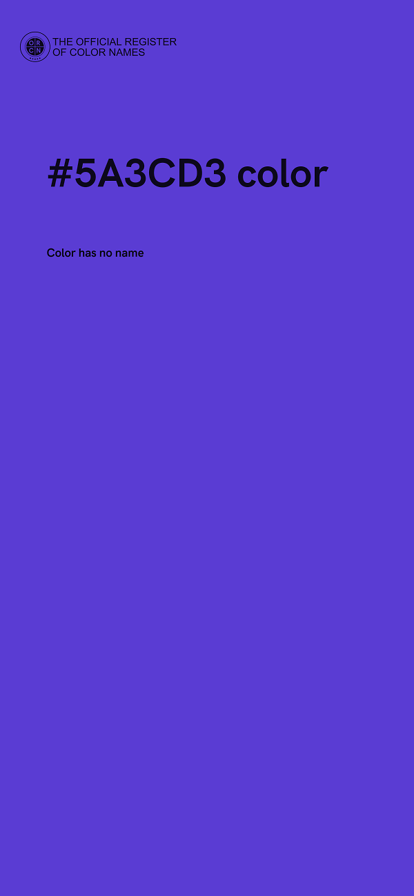 #5A3CD3 color image