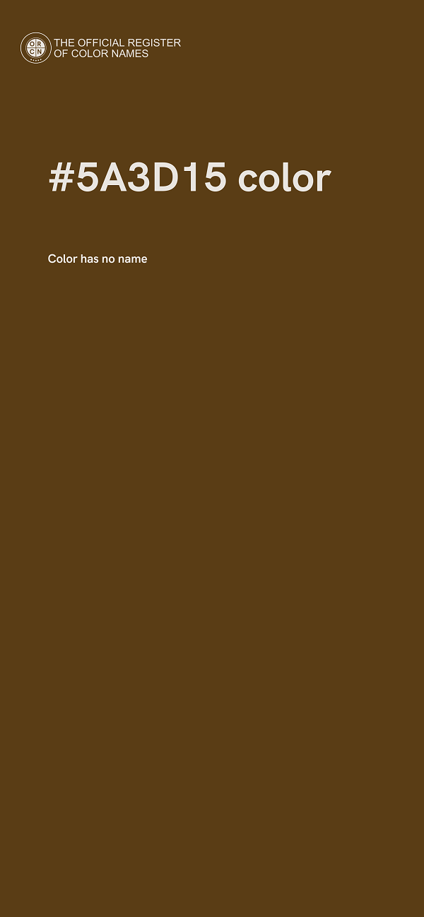 #5A3D15 color image
