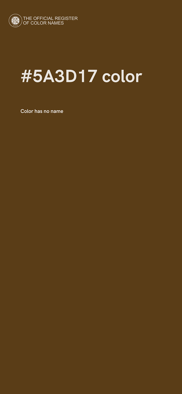#5A3D17 color image