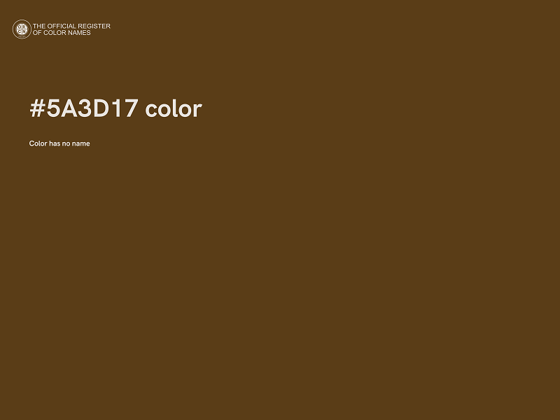 #5A3D17 color image