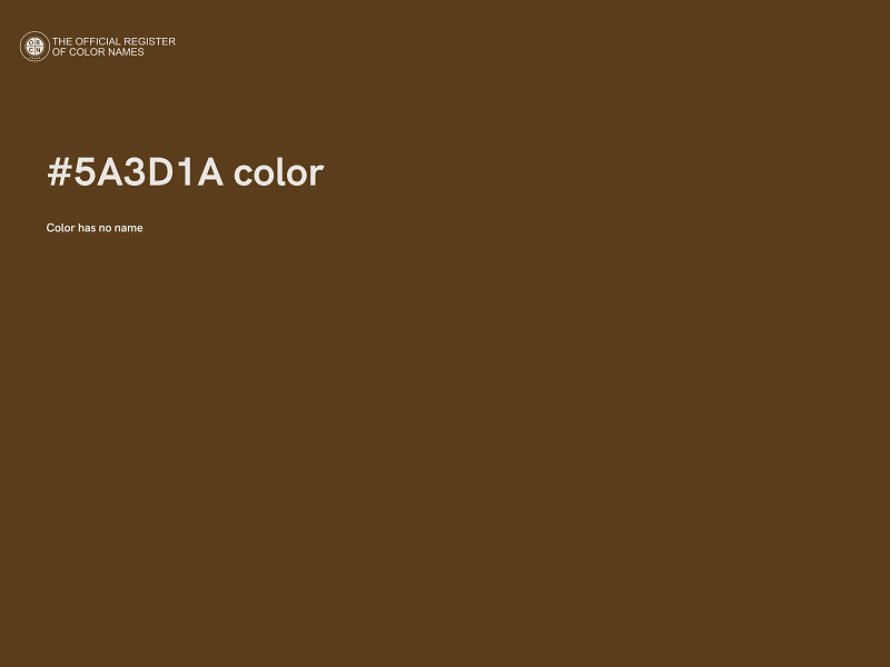 #5A3D1A color image