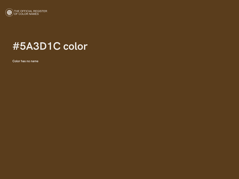 #5A3D1C color image