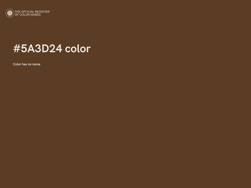 #5A3D24 color image