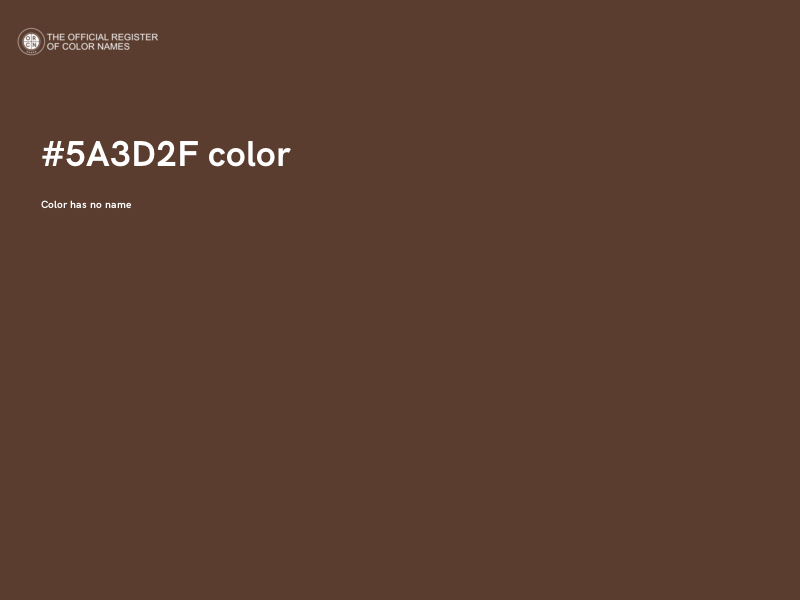 #5A3D2F color image