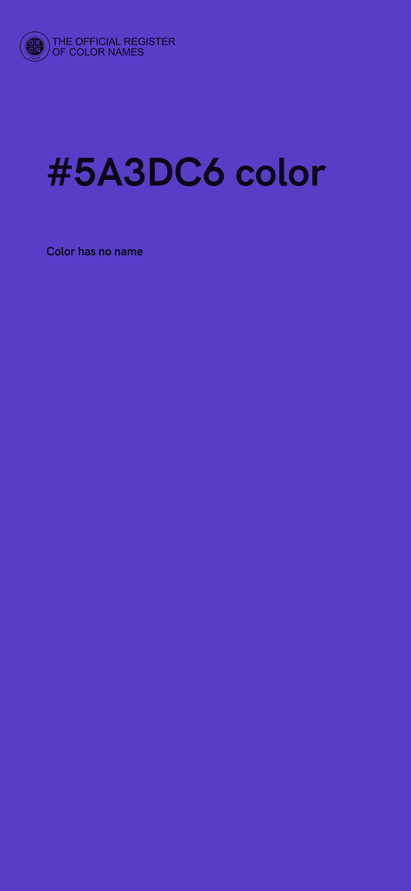 #5A3DC6 color image