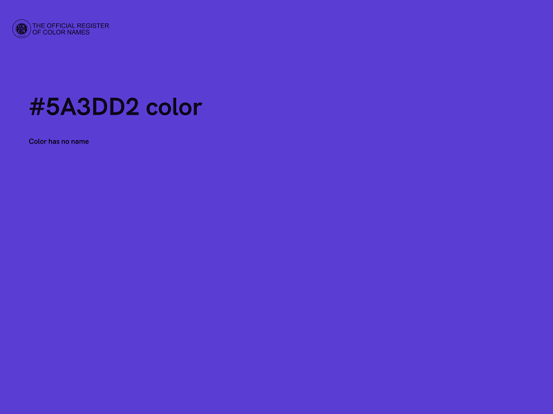 #5A3DD2 color image