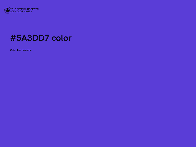 #5A3DD7 color image