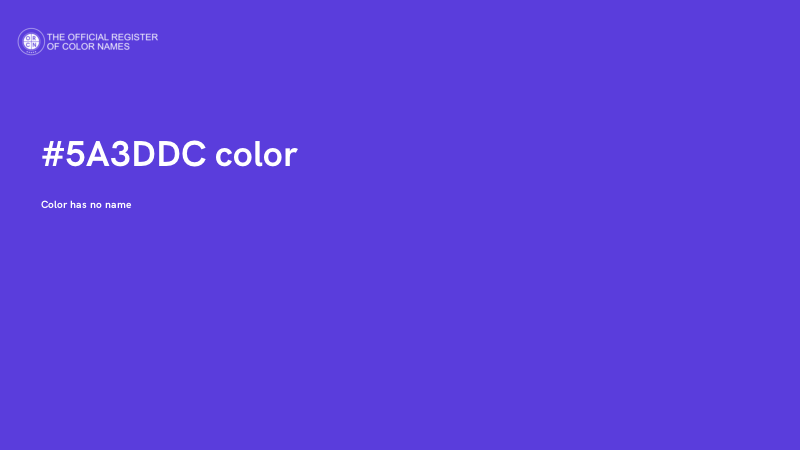 #5A3DDC color image