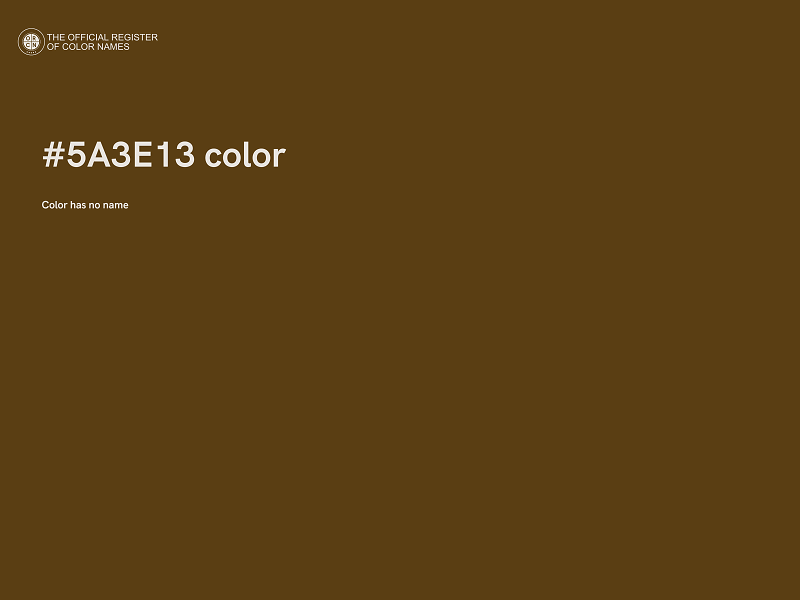 #5A3E13 color image