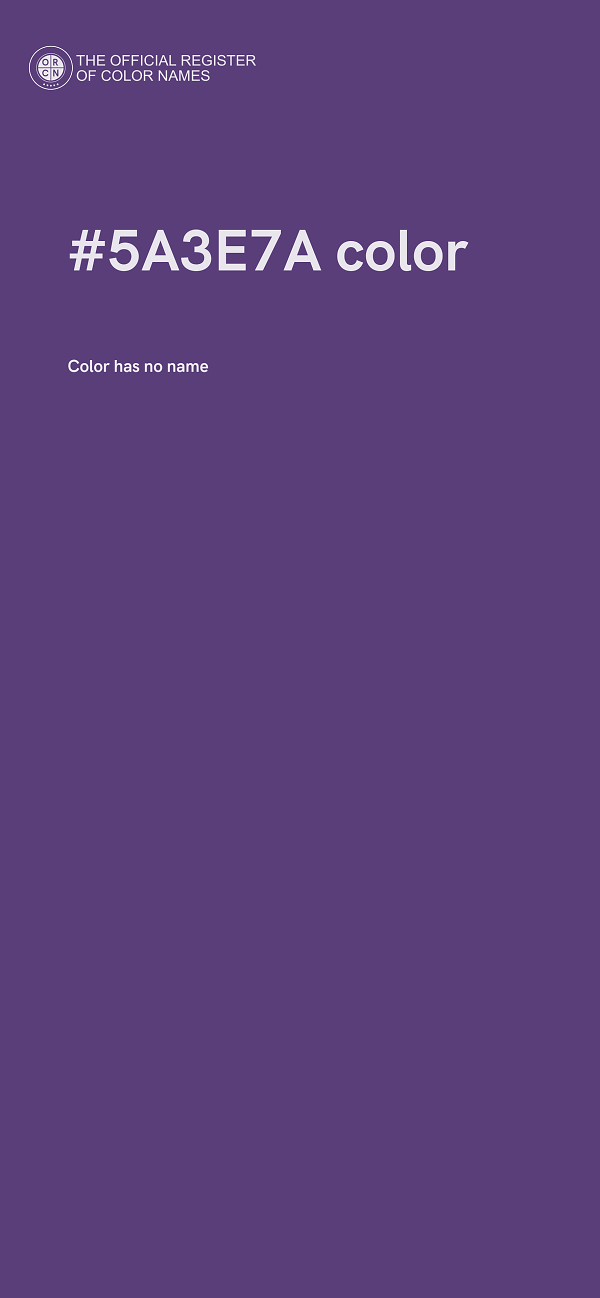 #5A3E7A color image