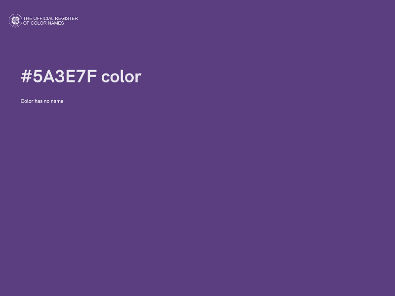 #5A3E7F color image