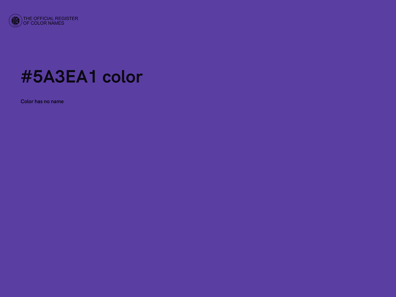 #5A3EA1 color image