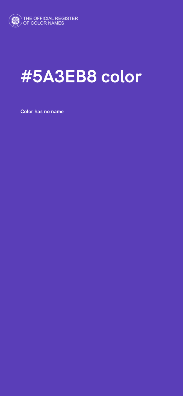 #5A3EB8 color image