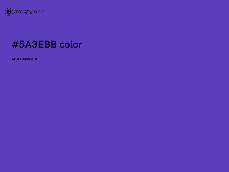 #5A3EBB color image