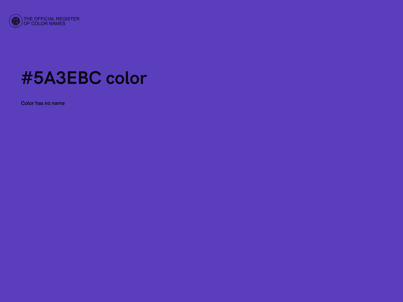 #5A3EBC color image