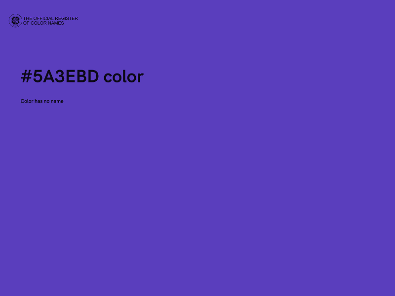 #5A3EBD color image