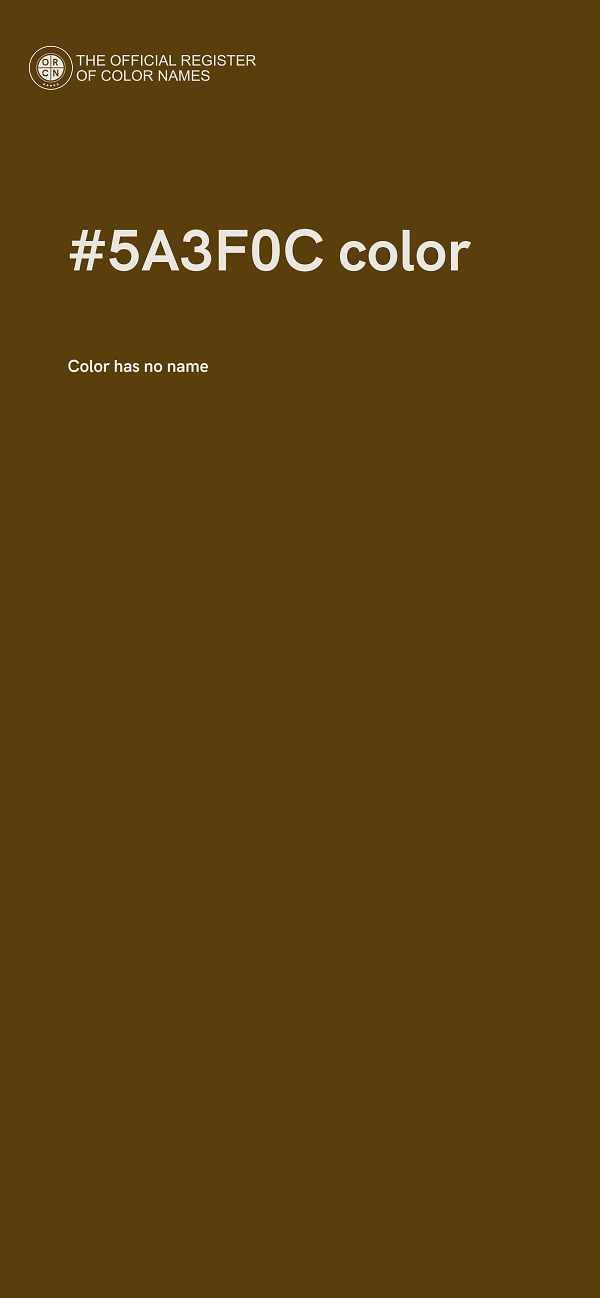 #5A3F0C color image