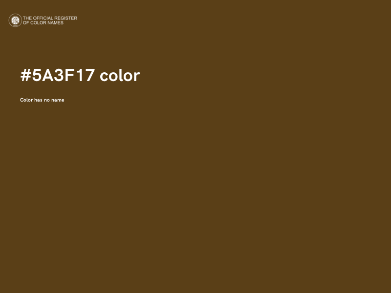 #5A3F17 color image
