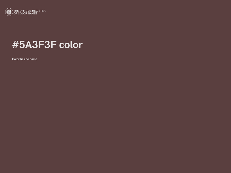 #5A3F3F color image